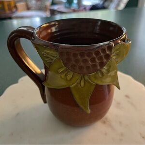 Mudworks Pottery Sunflower Mug 3D Handmade USA